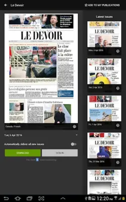 Le Devoir virtuel android App screenshot 9