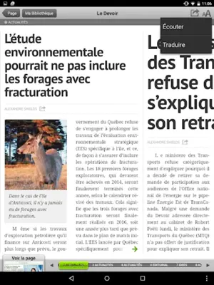 Le Devoir virtuel android App screenshot 1