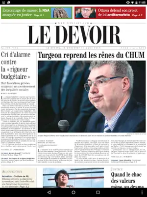 Le Devoir virtuel android App screenshot 6